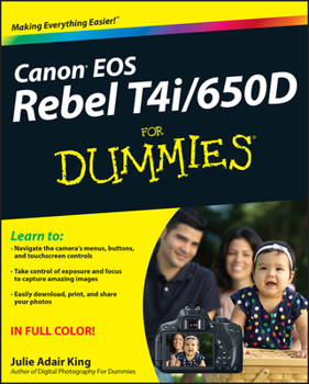 Paperback Canon EOS Rebel T4i/650d for Dummies Book