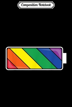Composition Notebook: LGBT Power Cell Rainbow Color Flag Gender Equality Print  Journal/Notebook Blank Lined Ruled 6x9 100 Pages