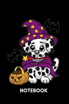 Paperback Notebook: Dalmatian Wizzard Book