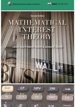 Hardcover Mathematical Interest Theory Book