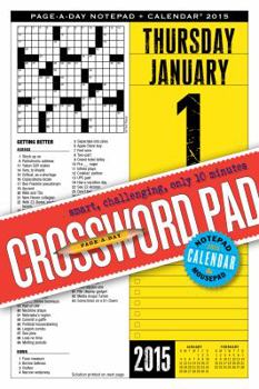 Calendar Crossword Page-A-Day Notepad + Calendar Book