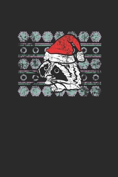 Ugly Christmas Raccoon: Dotted Bullet Notebook (6" x 9" - 120 pages) ~ Christmas Themed Notebook for Daily Journal, Diary, and Gift
