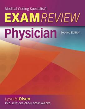 Paperback Medical Coding Specialist's Exam Review: Physician [With CDROM] Book