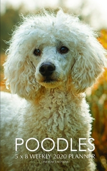 Poodles 5 x 8 Weekly 2020 Planner: One Year Calendar