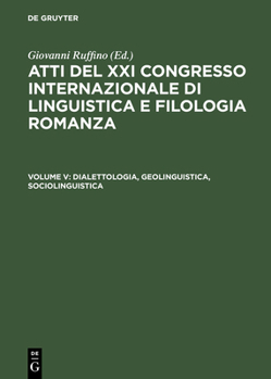 Hardcover Dialettologia, Geolinguistica, Sociolinguistica [Italian] Book