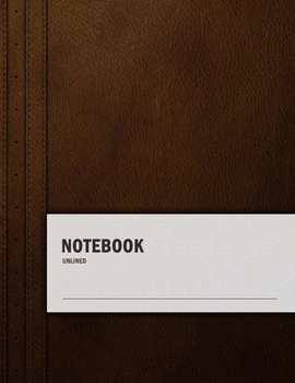 Paperback Unlined Notebook: 100 pages Unruled Blank Notebook Book
