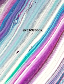 Paperback Sketch Book: sketchbook drawings, Writing, Painting, Sketching or Doodling, 101 Pages, 8.5x11 (notebook Abstract Cover vol.7) Book