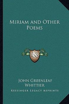 Paperback Miriam and Other Poems Book