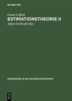Hardcover Estimationstheorie II [German] Book