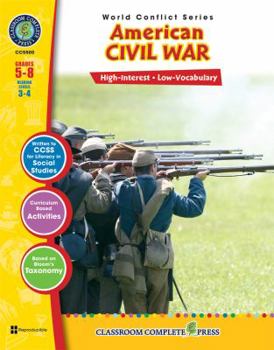 Paperback American Civil War: Grades 5-8 [With Transparency(s)] Book