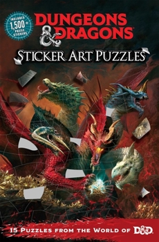 Paperback Dungeons & Dragons Sticker Art Puzzles Book