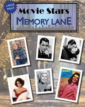 Paperback Movie Stars Memory Lane: large print book for dementia patients [Large Print] Book