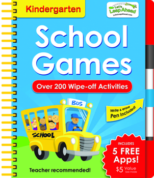 Spiral-bound Let's Leap Ahead Kindergarten School Games Book