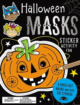 Paperback Sticker Activity Books Halloween Masks Sticker Activity Fun Book