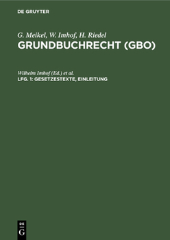 Hardcover Gesetzestexte, Einleitung [German] Book
