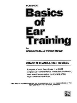 Paperback Basics of Ear Training: Grade 9-10 ARCT Book