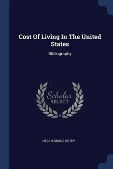 Paperback Cost Of Living In The United States: Bibliography Book