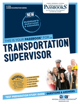 Paperback Transportation Supervisor (C-2738): Passbooks Study Guide Volume 2738 Book