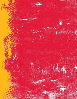 Paperback Red and Gold: (8.5 X 11 Lined) Blank Journal Grunge Team Color Notebook Book