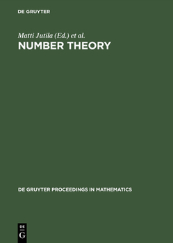 Hardcover Number Theory: Proceedings of the Turku Symposium on Number Theory in Memory of Kustaa Inkeri, May 31-June 4, 1999 Book