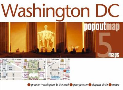 Map Washington DC Popoutmap Book