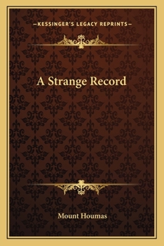Paperback A Strange Record Book