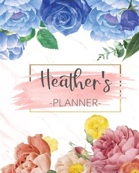 Heather's Planner: Monthly Planner 3 Years January - December 2020-2022 | Monthly View | Calendar Views Floral Cover - Sunday start