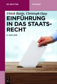 Paperback Einführung in das Staatsrecht [German] Book