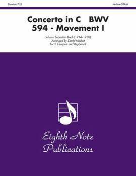 Paperback Concerto in C, Bwv 594 (Movement I): Part(s) Book