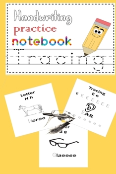 Paperback Handwriting practice notebook: Handwriting practice notebook for kids learn names and write letters and Kids coloring activity books Book