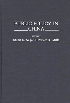 Hardcover Public Policy in China Book