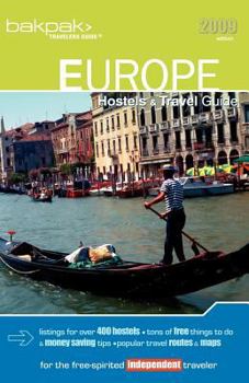 Paperback Europe Hostels & Travel Guide 2009 Book
