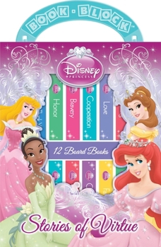 Board book 12-Book Library: Disney Princess Stories of Virtue (12 Books) Book