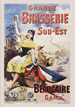 Paperback Carnet ligné: Grande brasserie du Sud-Est, affiche, 1890 [French] Book