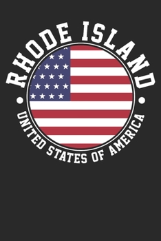 Paperback Notebook: Rhode Island Dot Grid 6x9 120 Pages Book