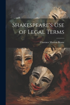 Paperback Shakespeare's use of Legal Terms Book