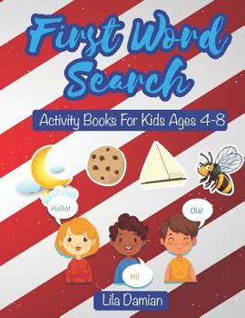 Paperback First Word Search: Activity Books for Kids Ages 4-8, Easy First Words [Large Print] Book