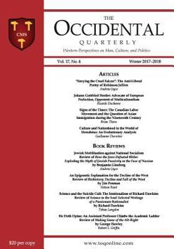 Paperback The Occidental Quarterly: Western Perspectives on Man, Culture, and Politics Book