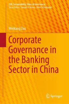 Hardcover Corporate Governance in the Banking Sector in China Book