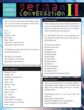 Paperback German Conversation II (Speedy Study Guide) Book