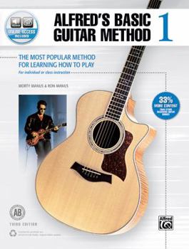 Paperback Alfred's Basic Guitar Method, Bk 1: The Most Popular Method for Learning How to Play, Book & Online Audio Book