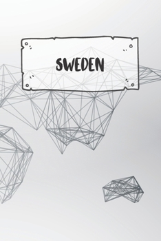 Sweden: Dotted Travel Diary Notebook or Journey Dotted Grid Journal - Holiday Trip Pocketbook for Men and Women with Dots