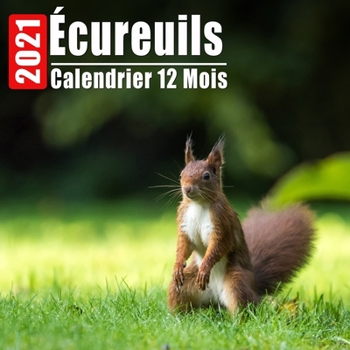 Paperback Calendrier 2021 Écureuils: Mini Photos Calendrier Écureuils Et Organisateur Mensuel Avec Citations Inspirantes Chaque Mois [French] Book