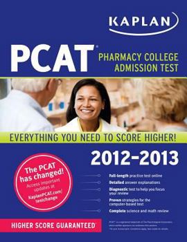Paperback Kaplan PCAT 2012-2013 Book