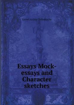 Paperback Essays Mock-Essays and Character Sketches Book