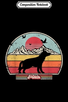 Composition Notebook: German Shepherd . Retro Style  Journal/Notebook Blank Lined Ruled 6x9 100 Pages