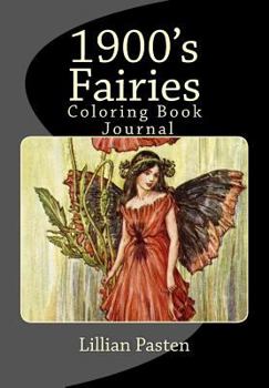 Paperback 1900's Fairies Coloring Book Journal Book