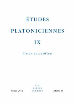 Paperback Etudes Platoniciennes IX: Platon Aujourd'hui [French] Book