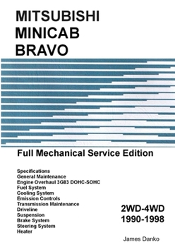 Paperback Mitsubishi Minicab-Bravo Full Mechanical Service Manual Book