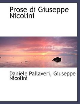 Prose Di Giuseppe Nicolini (Italian Edition)
